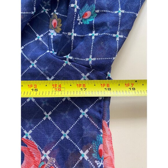 Vintage 1970s Lady Arrow Peasant Blouse, Size Small, Floral and Paisley Print - Picture 9 of 10